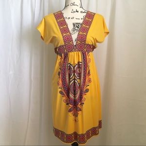 SOLD Aztec Print Kimono Dress